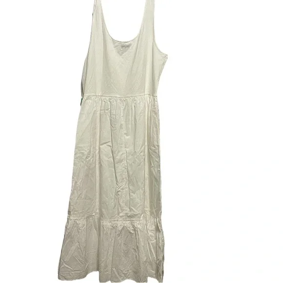 Steve Madden Women's Sleeveless Maxi Dress – Scoop Neck, White XL Cottagecore - Picture 4 of 6